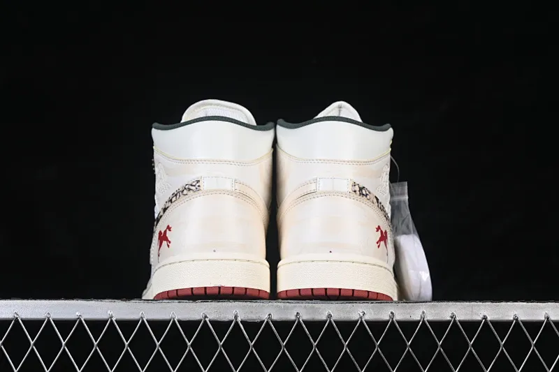 All Categories Air Jordan Jordan Series Basketball Shoes Air Jordan 1 Mid Air Jordan 1 Mid AJ1 Joe 1 Year of the Horse Limited Chinese Cultural Leisure Sneakers DQ8426-105
